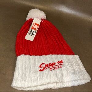 Snap Red and White Pom-Pom Beanie 13 available